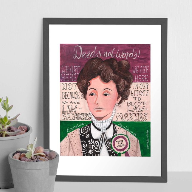 Póster Emmeline Pankhurst | votos de las mujeres | POSTER (Subido por el creador)