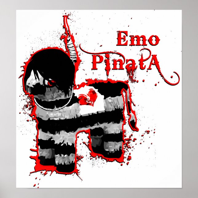 Póster emo pinata (Frente)