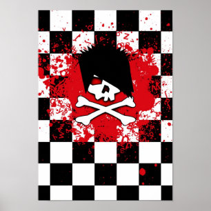 Póster Emo Skull