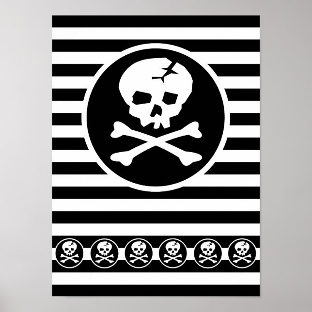 Póster Emo Skull Patch (Frente)