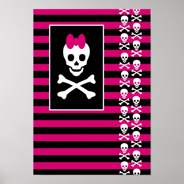 Póster Emo Skull Princess (Frente)