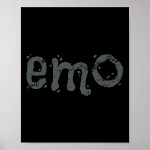 Póster EMO Y Gótico Sigo - Emo Con Problemas Negros