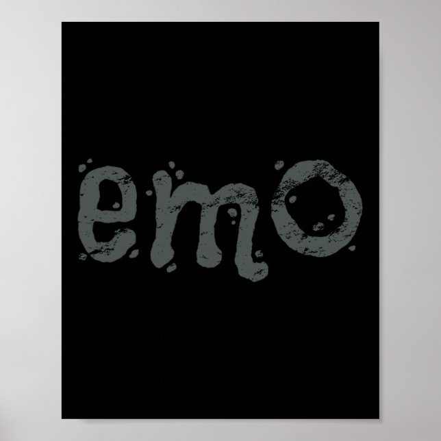 Póster EMO Y Gótico Sigo - Emo Con Problemas Negros (Frente)