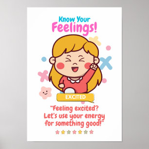 Póster Emoción infantil con emoción