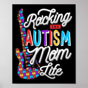 Póster Emocionante Conciencia Sobre El Autismo De La Vida