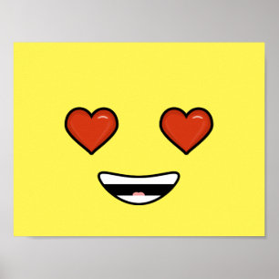 Póster Emoji de amor