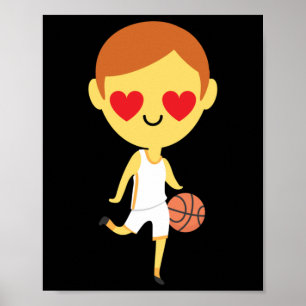 Póster Emoji de Básquetbol Boy