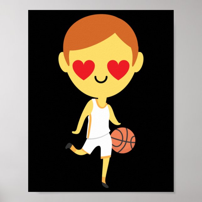 Póster Emoji de Básquetbol Boy (Frente)