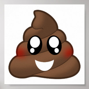 Póster Emoji de poop