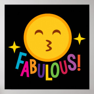 Póster Emoji fabulosa