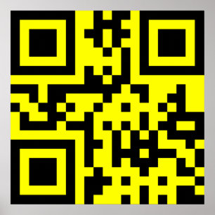 Póster emoji sonriente de cara feliz - código QR