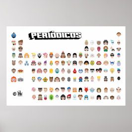 Póster Emojis Periódicas