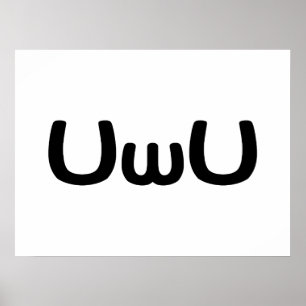 Póster Emoticon de Anime Face Feliz