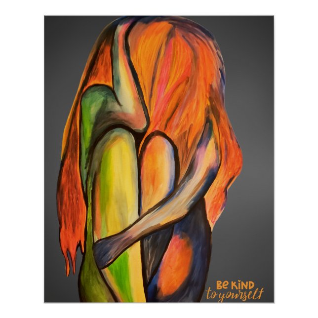 Póster Emotionales Be Kind yourself Design (Anverso)