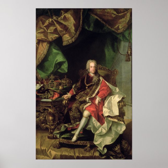 Póster Emperador Carlos VI , c.1730, (Frente)