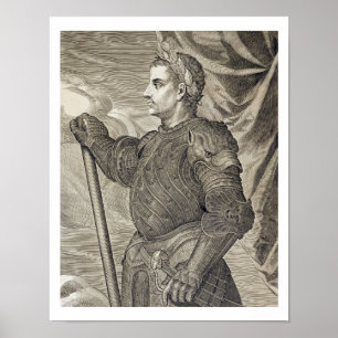 Póster Emperador de D. Claudius César de Roma a partir