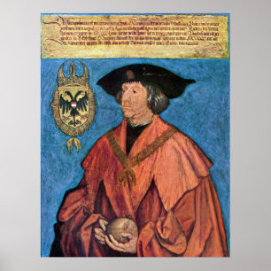Póster Emperador Maximilian I - Albrecht Durer - c1519