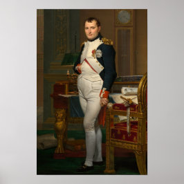Póster Emperador Napoleón en su estudio de David - Poster