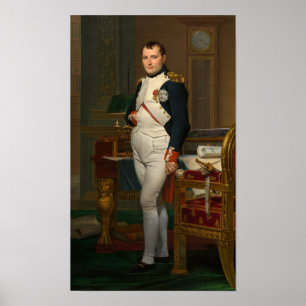 Póster Emperador Napoleon en su estudio en el Tuileries