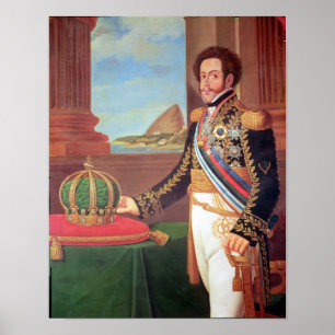 Póster Emperador Pedro I del Brasil, 1825