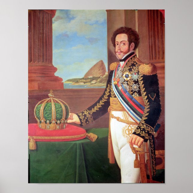 Póster Emperador Pedro I del Brasil, 1825 (Frente)