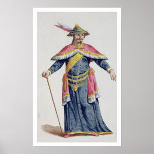 Póster Emperador Yu de China de 'Receuil des Estampes, Re