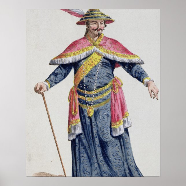 Póster Emperador Yu de China de 'Receuil des Estampes, Re (Frente)