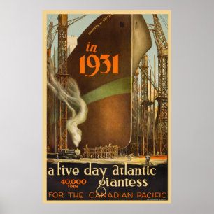 Póster Emperatriz de Gran Bretaña 1931 - Poster de Viajes