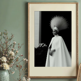 Póster Emperatriz vanguardista: Corazón blanca y negra