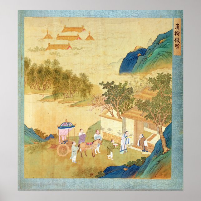 Póster Emperor Wu Ti  welcoming a man of letters (Frente)