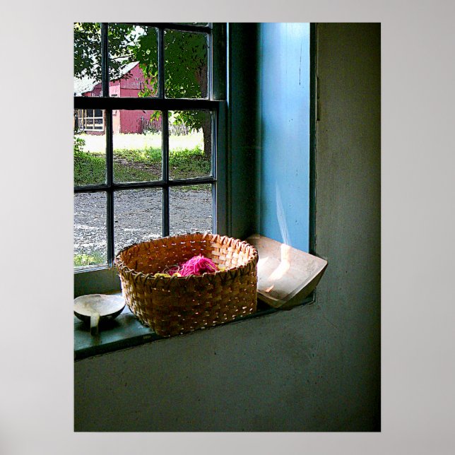 Póster EMPEZANDO POR MENOS DE $20 - Cesta con Yarn (Frente)