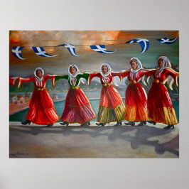 Póster 'Empleadas bailarinas, Skiathos'