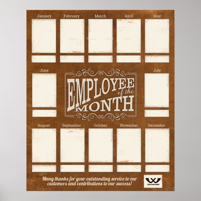 Póster Empleado de cuero del poster de visualización de f (Frente)