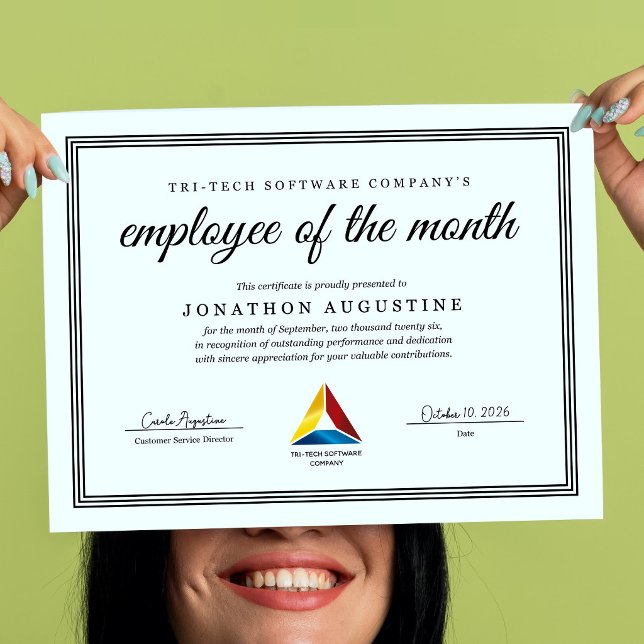 Póster Employee of the Month Certificate (Subido por el creador)