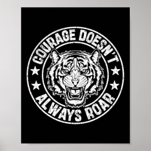 Póster Empoderamiento de coraje motivacional de boxeo