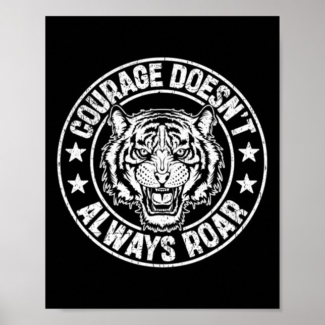 Póster Empoderamiento de coraje motivacional de boxeo (Frente)