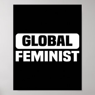 Póster Empoderamiento de Igualdad Feminista Global para M