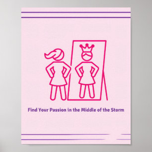 Póster Empoderando a las niñas de todo el mundo *Sé una R