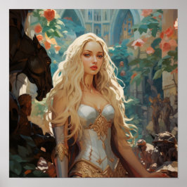 Póster Empoderar a la mujer guerrera Poster | Fem Motivad