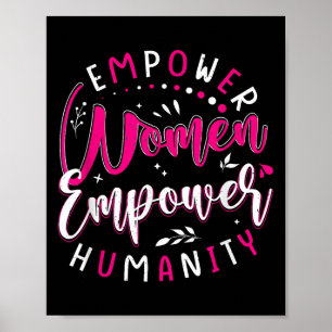 Póster Empoderar a las mujeres empoderar al empoderamient