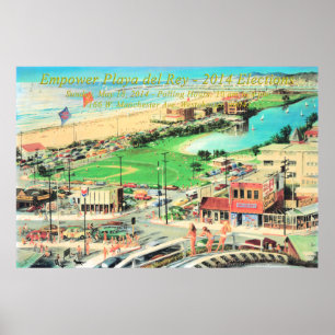 Póster Empoderar Playa del Rey - 2014 Sin Frontera