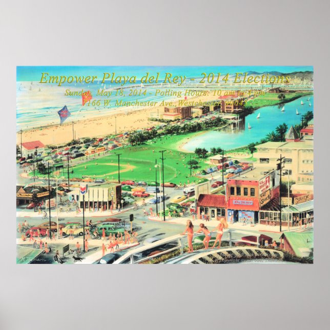 Póster Empoderar Playa del Rey - 2014 Sin Frontera (Frente)