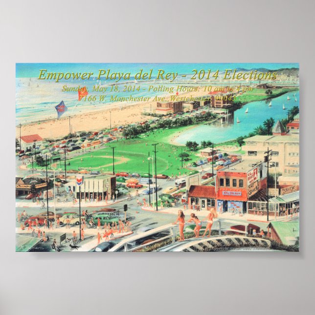 Póster Empoderar Playa del Rey - 2014 Sin Frontera (Frente)