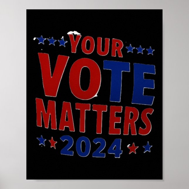 Póster Empoderar su voto de voz en las elecciones de 2024 (Frente)