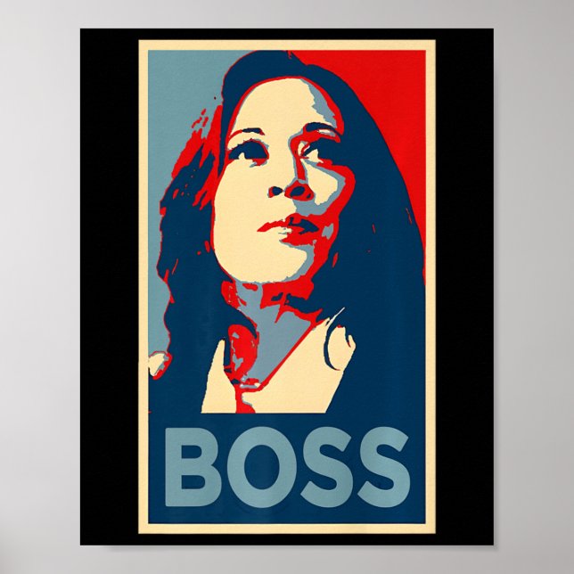 Póster Empower Boss Kamala Harris Poster de Esperanza 47  (Frente)