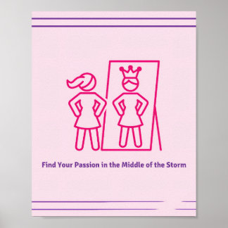 Póster Empowering Girls Around The World *Be a Queen*