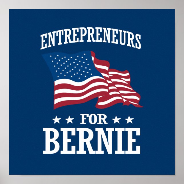PÓSTER EMPRENDEDORES DE BERNIE SANDERS (Frente)