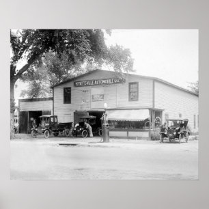 Póster Empresa de automóviles de Hyattsville, 1920. Foto