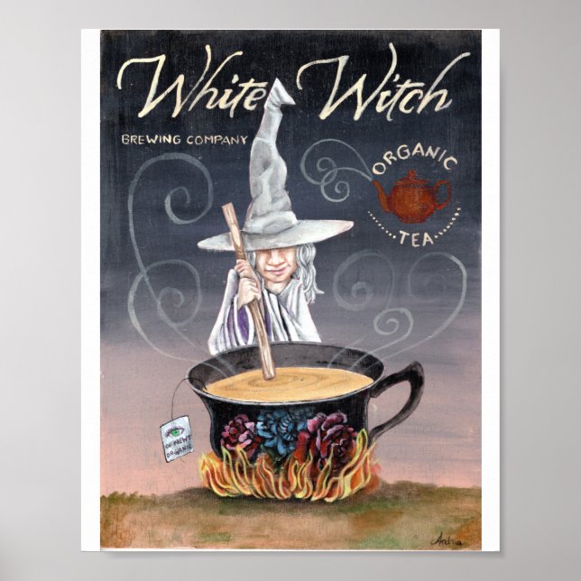 Póster Empresa de elaboración de brujas blancas (Frente)