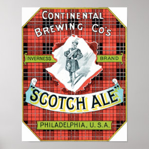 Póster Empresa de fabricación continental Scotch Ale
